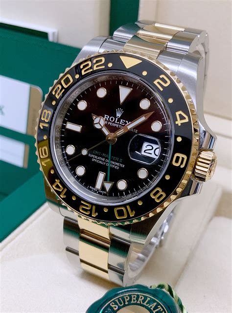 rolex gmt nero oro|rolex gmt master watch.